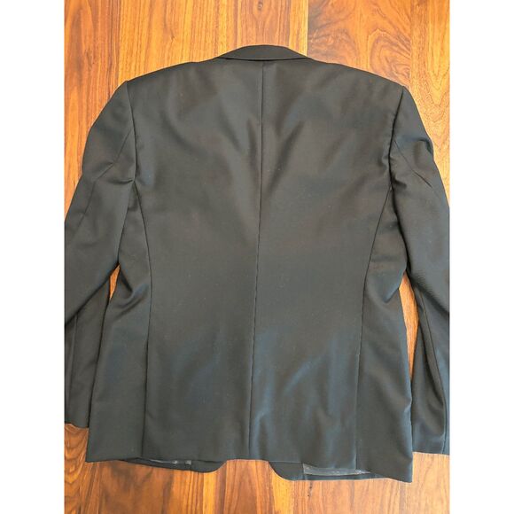 John Varvatos Men's Black Notch Lapel Long Sleeve Solid USA Blazer Size 39 - Picture 6 of 7